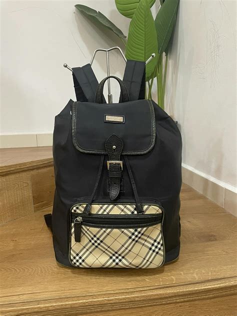 burberry backpack - black|burberry backpack vintage.